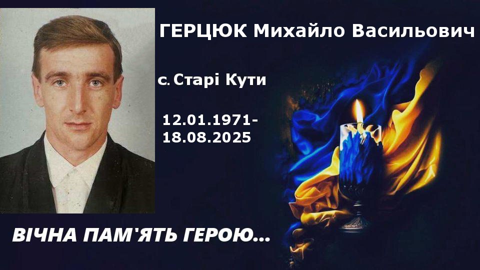 Портрет чоловіка, вічна пам'ять герою, дата, свічка.