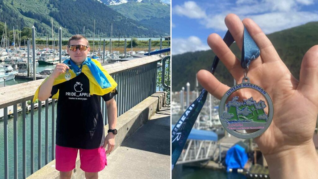Вихідець із Калущини підкорив Аляску та став першим бігуном з України на марафоні в Джуно. ФОТО