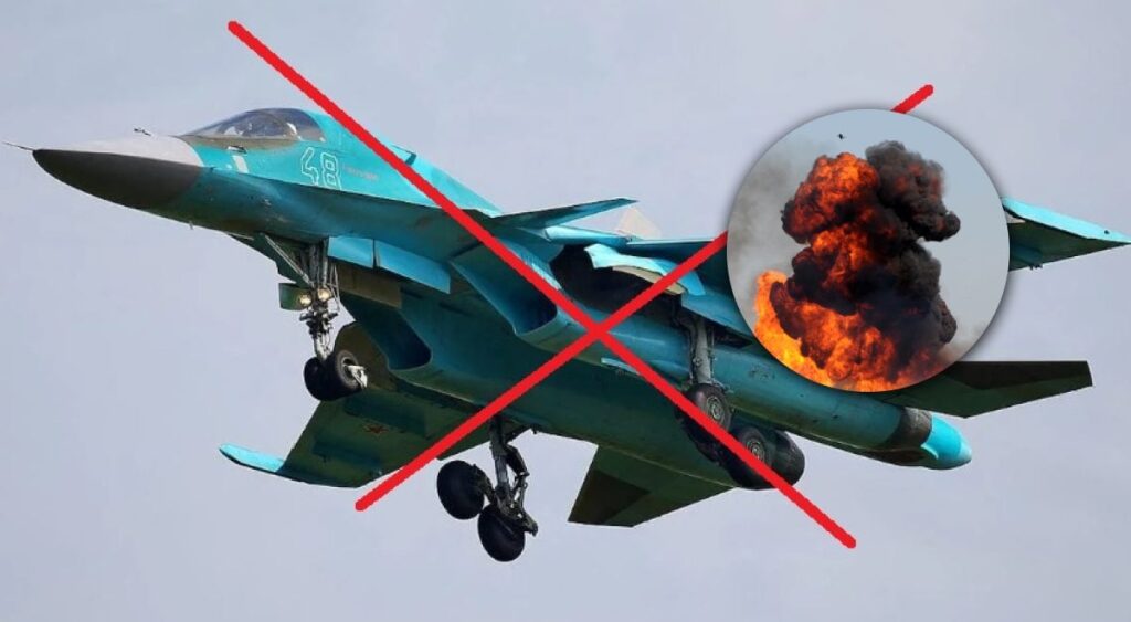 ЗСУ збили ворожий винищувач-бомбардувальник СУ-34