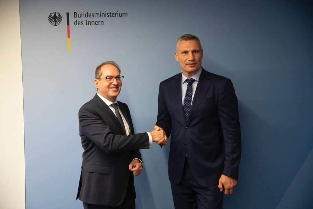 МВС Німеччини купить дрони та виділить понад 100 млн грн для сил оборони України, - Кличко