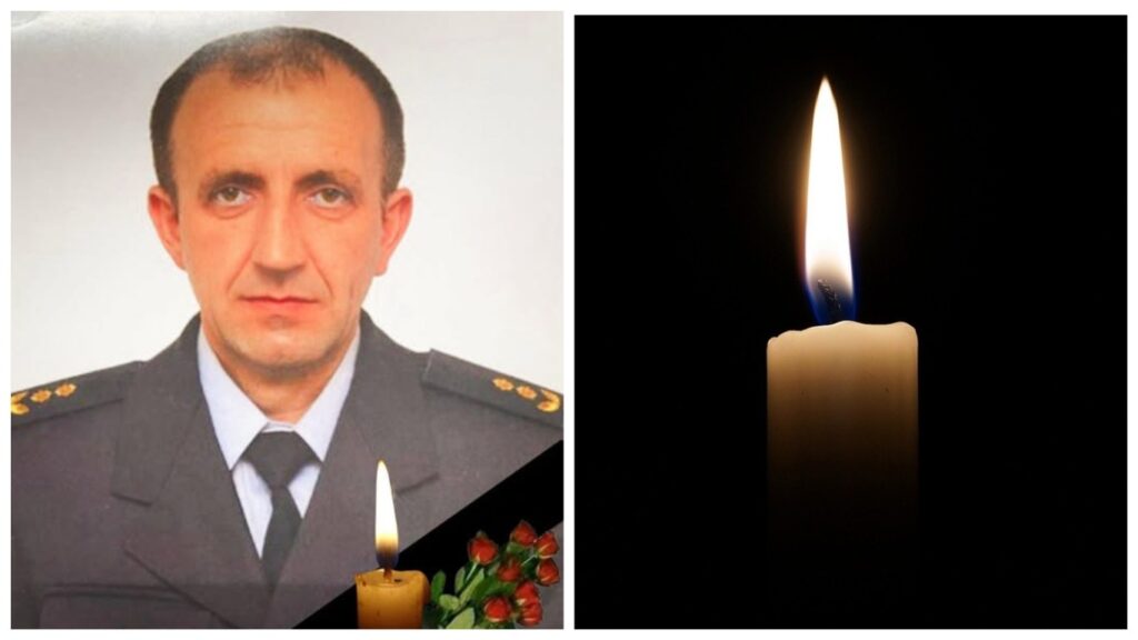 Вшанування пам'яті, портрет і свічка.