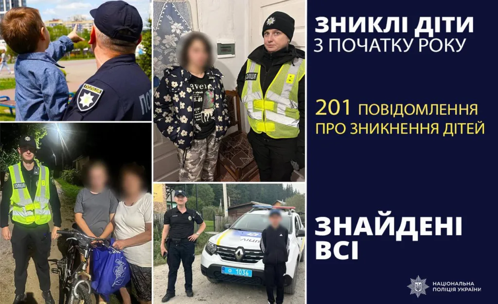 Поліція України знаходить усіх зниклих дітей