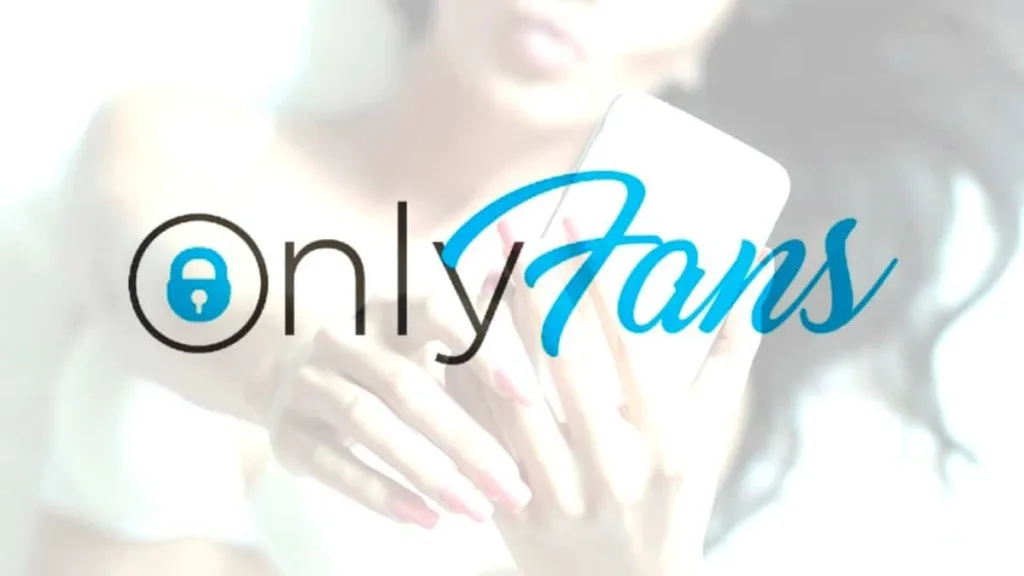 Логотип платформи OnlyFans на екрані телефону