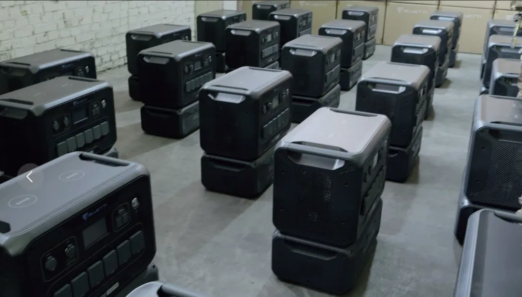 Портативні електростанції складені на складі