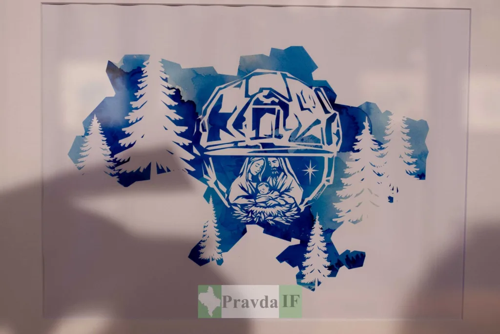 Новорічна ілюстрація України з Різдвяним сюжетом