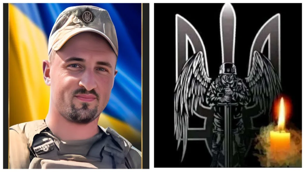 Український військовий та свічка пам’яті