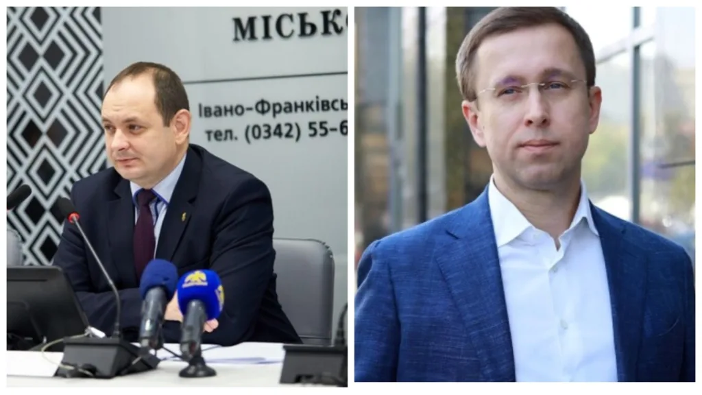 Двоє чоловіків у ділових костюмах