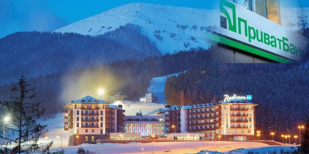 Готель у засніжених Карпатах біля гірськолижного курорту