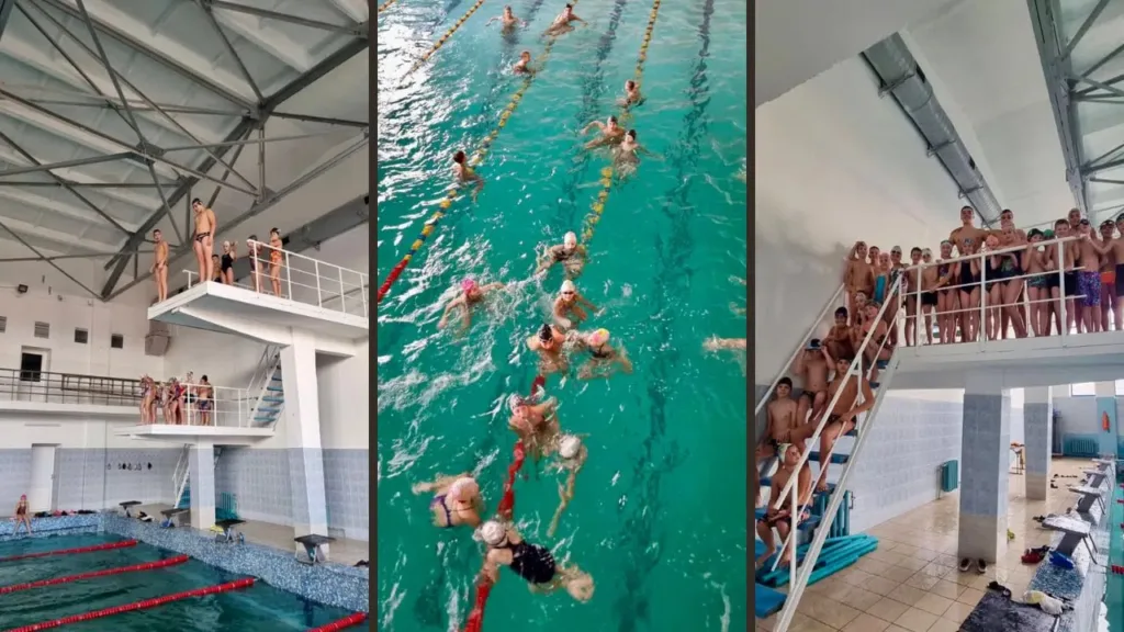 Діти тренуються у басейні для плавання