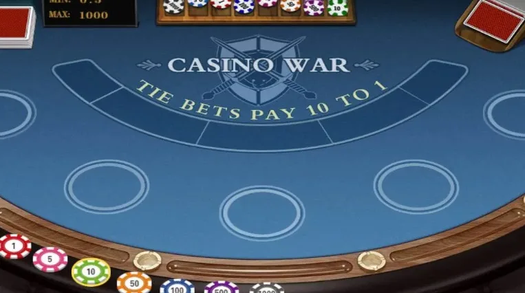 Стіл для гри Казино Війна з фішками