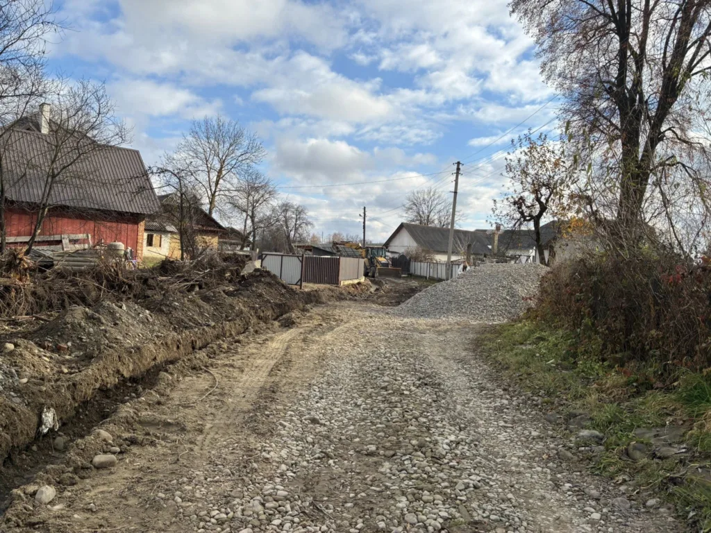 Будівництво дороги в сільській місцевості