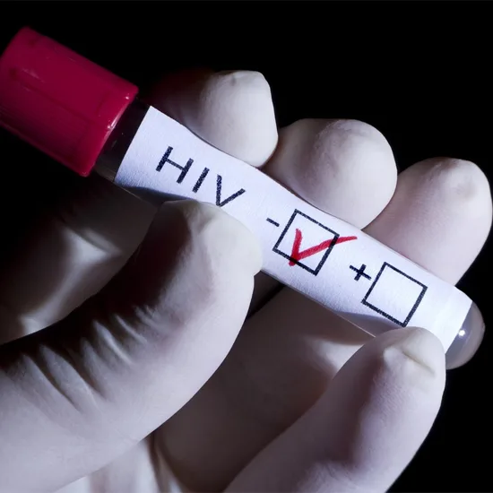 Пробірка з негативним результатом тесту на ВІЛ