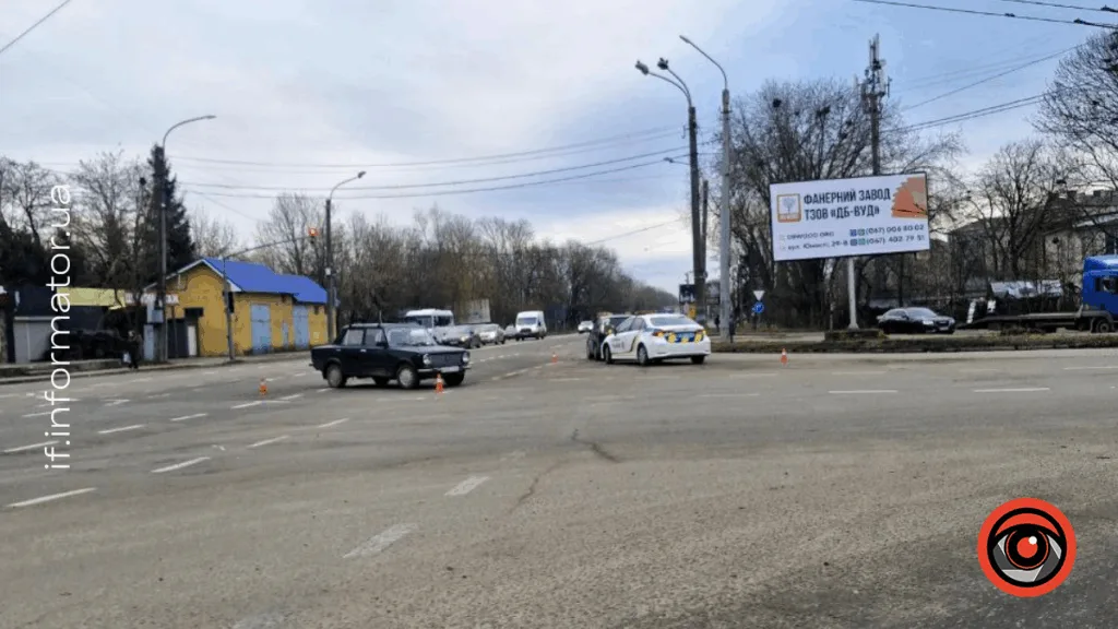 Дорожня аварія за участю поліції в Івано-Франківську