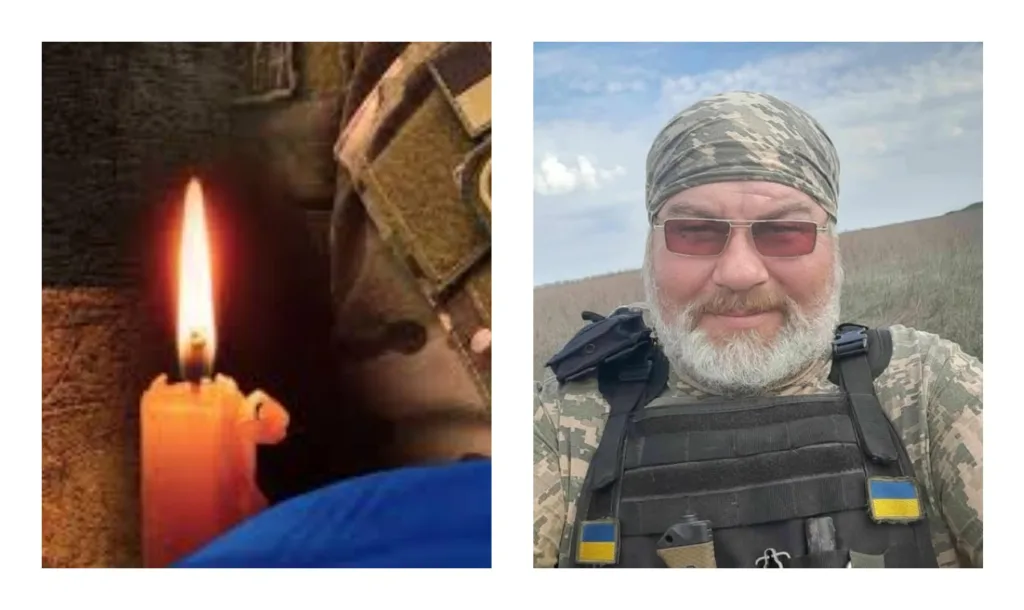Український військовий та свічка пам’яті
