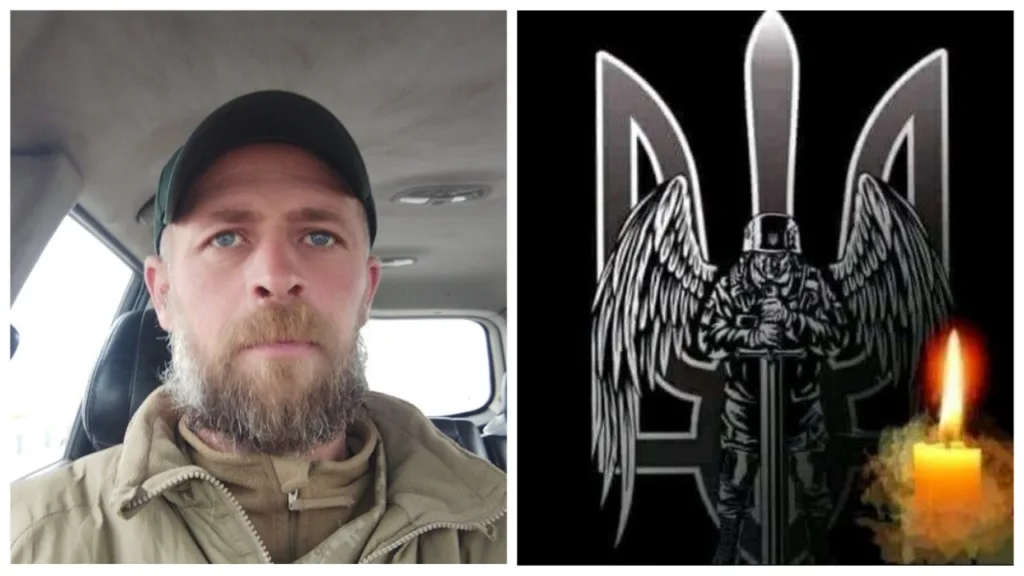 Український військовий та свічка пам’яті