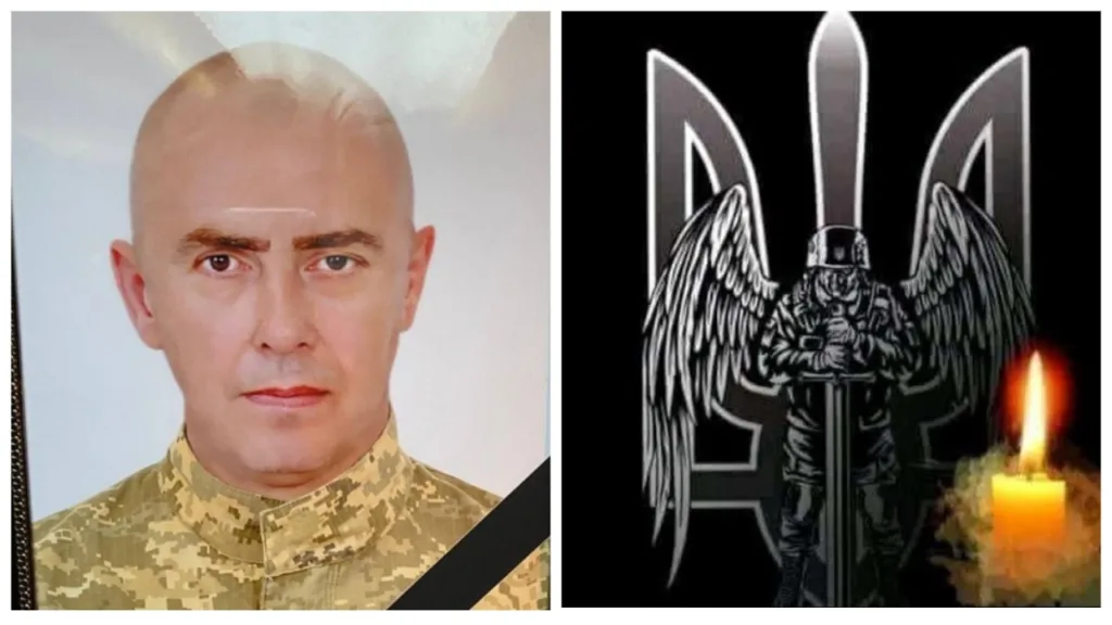 Український військовий та символ скорботи