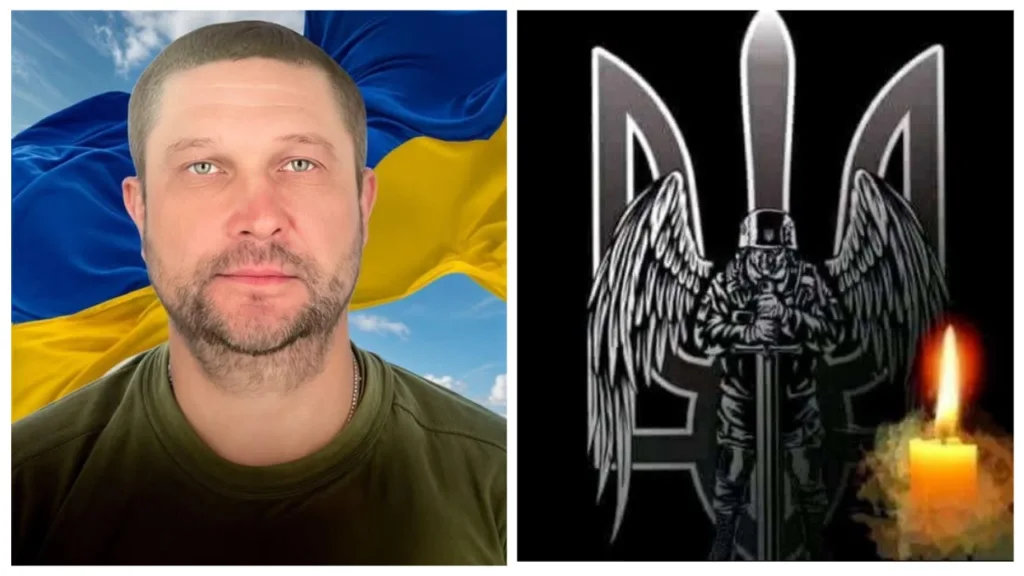 Український військовий і символ пам’яті з свічкою