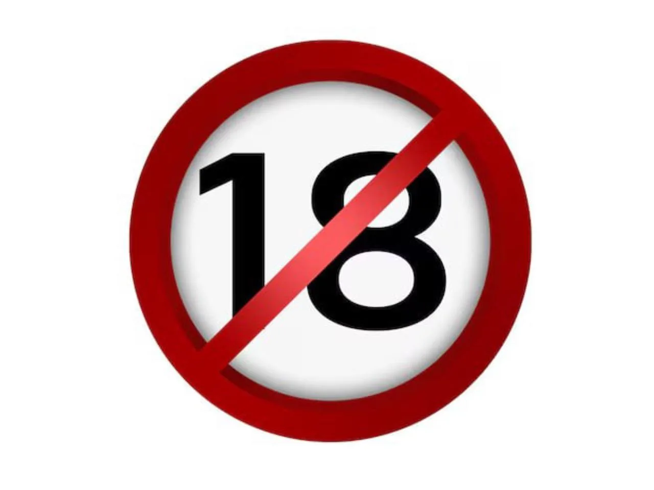 Знак заборони для осіб до 18 років