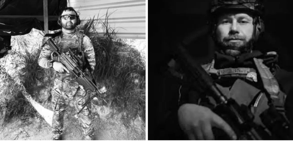 Військові у камуфляжі тримають зброю