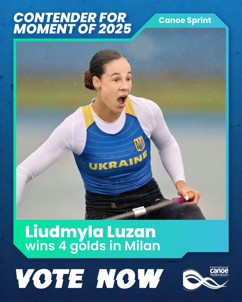 Українська веслувальниця святкує перемогу в Мілані