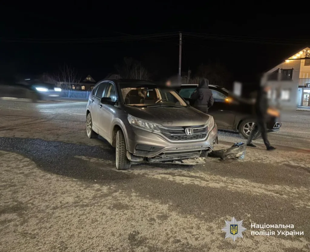 ДТП за участю двох автомобілів уночі