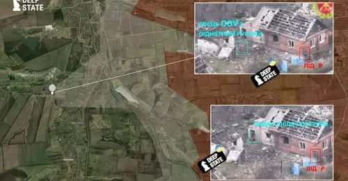 Супутникові знімки зруйнованих будівель у зоні боїв