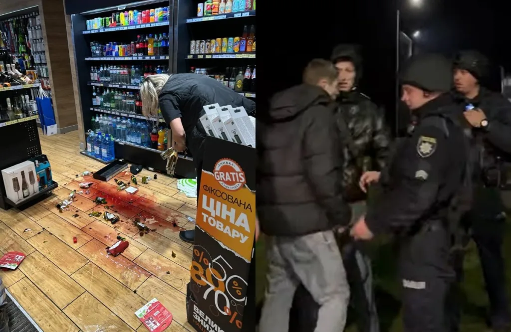 Поліція затримує людей після інциденту в магазині
