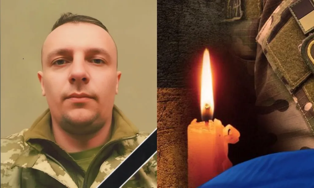 Військовий у формі та палаюча свічка пам’яті