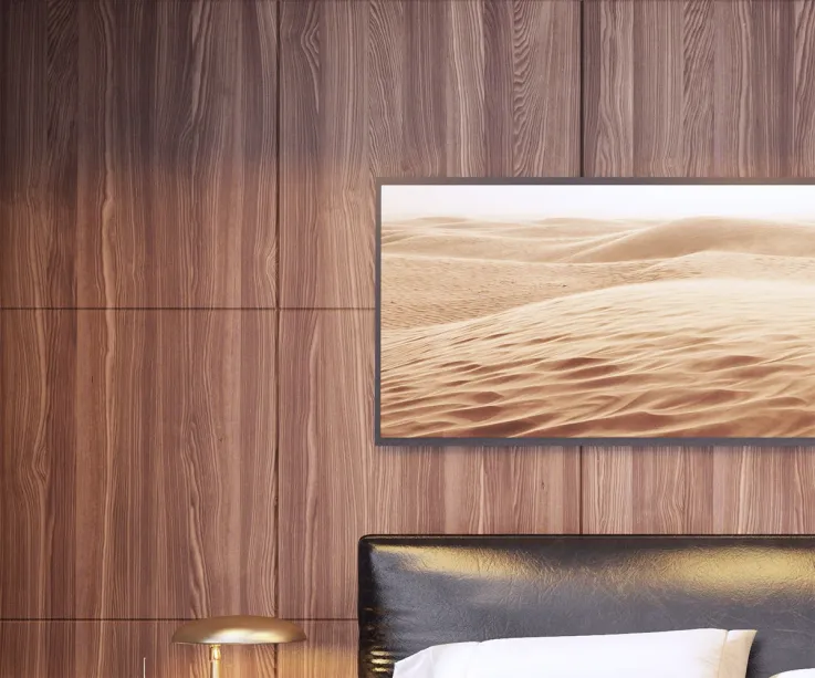 Картина із зображенням пустелі на дерев'яній стіні