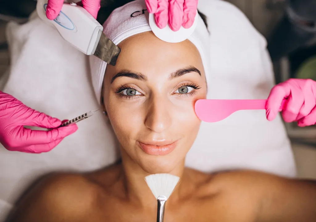 Косметологічна процедура догляду за шкірою обличчя