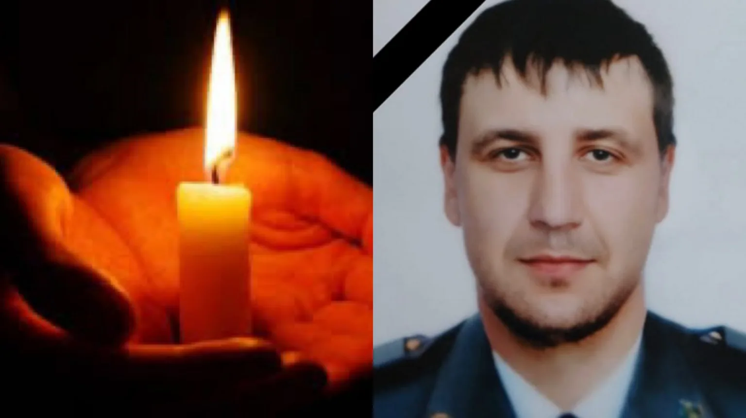 Палаюча свічка та чоловік у формі