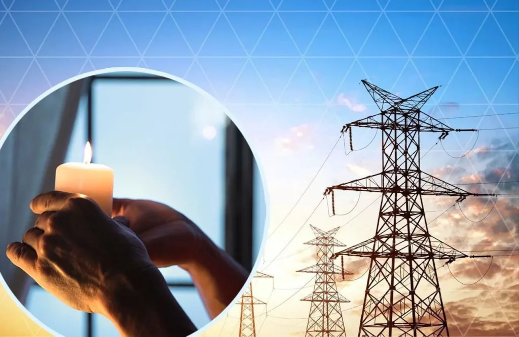 Свічка під час відключення електроенергії