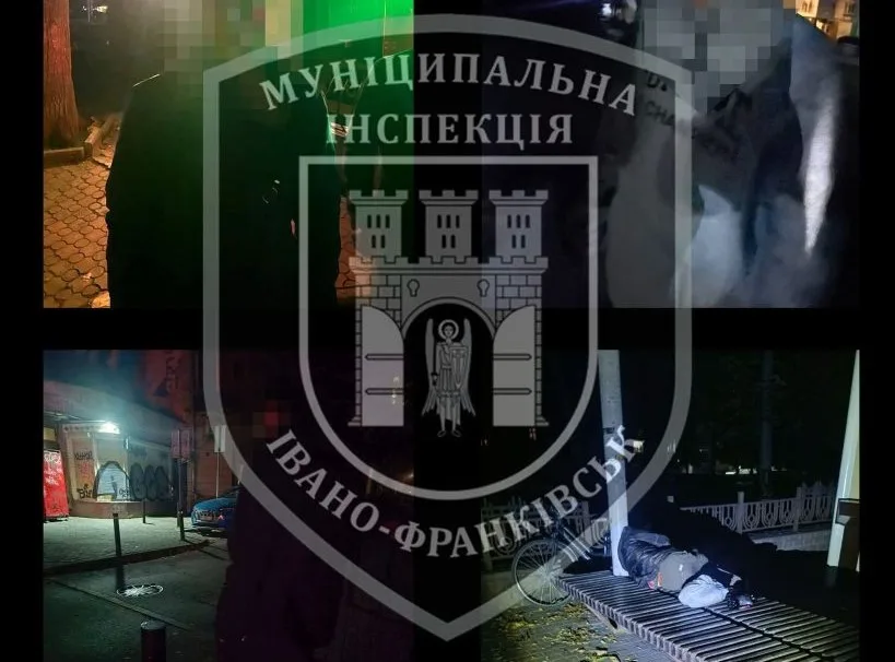 Муніципальна інспекція Івано-Франківська під час нічного чергування