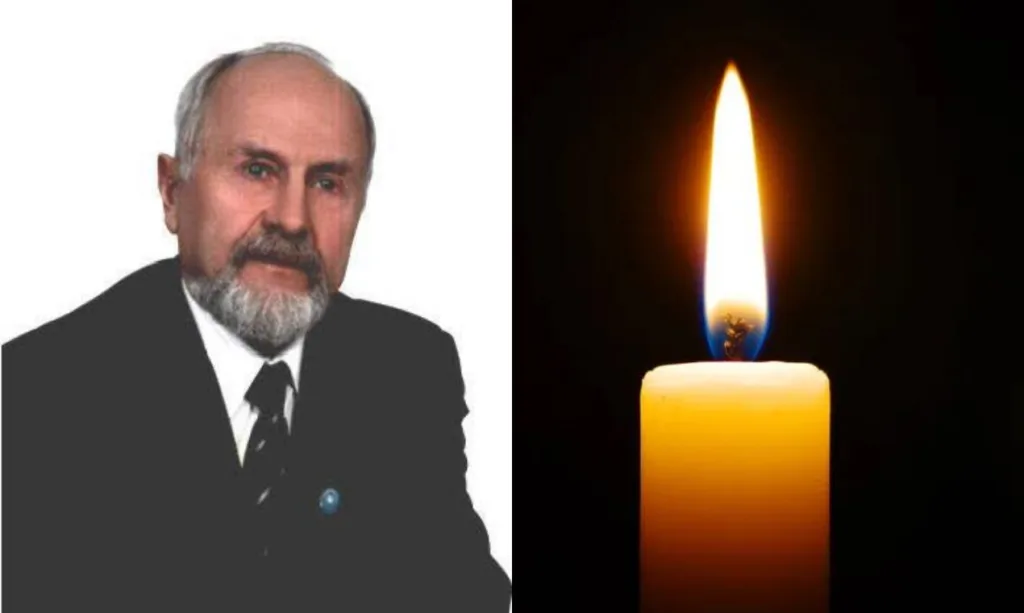 Портрет чоловіка та запалена свічка пам’яті