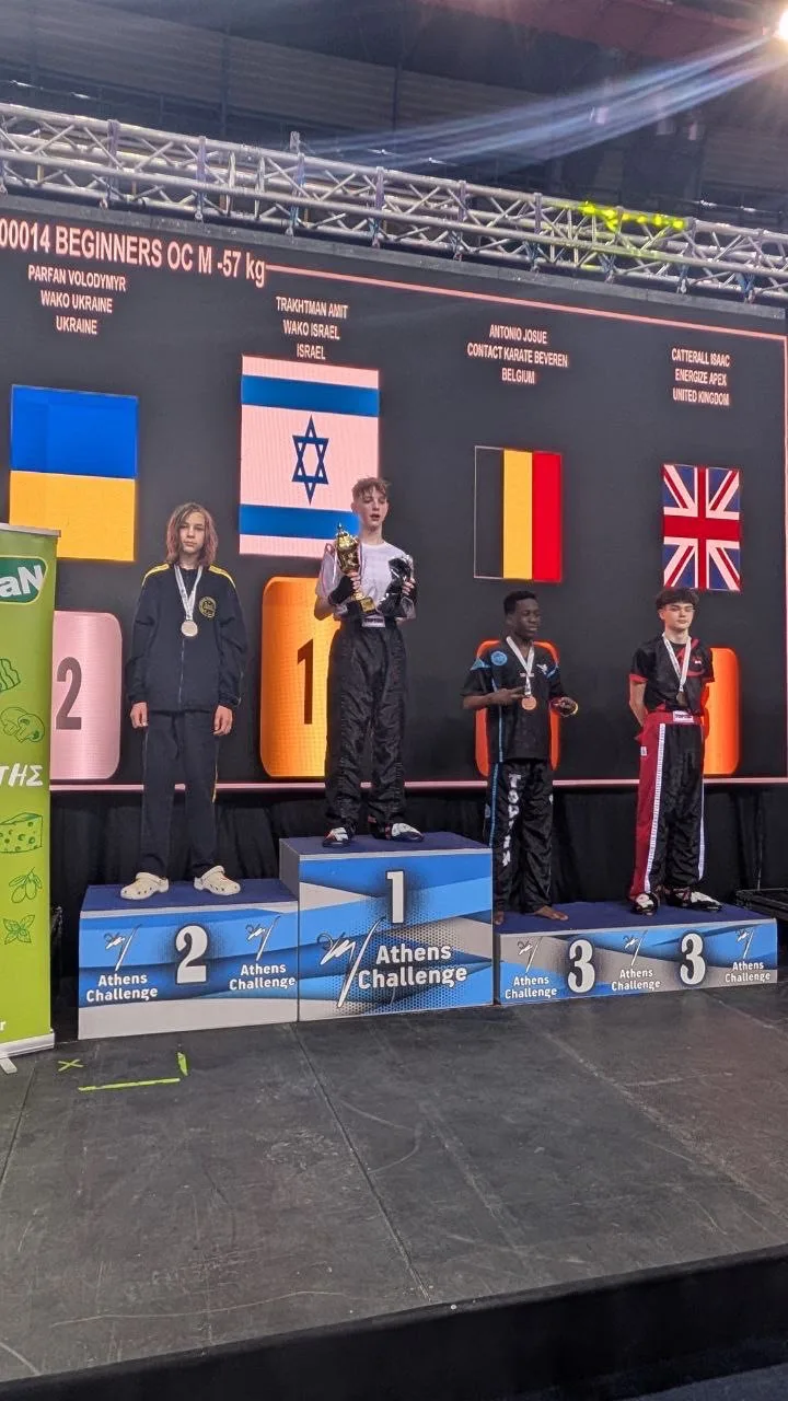 Переможці турніру Athens Challenge на п'єдесталі