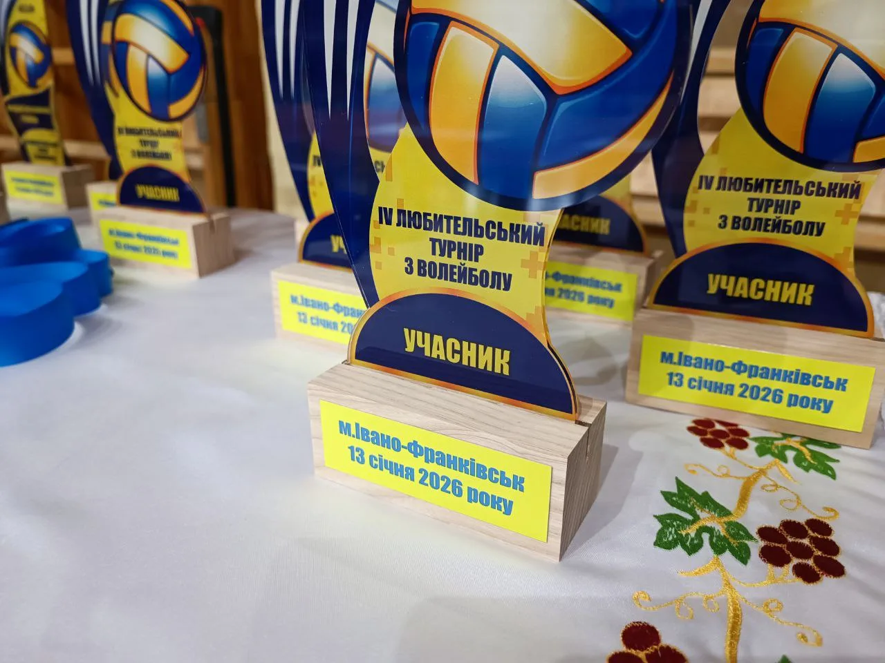 Нагороди учасникам волейбольного турніру в Івано-Франківську