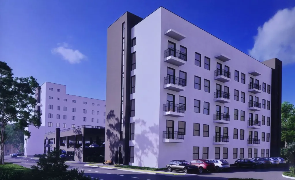 Сучасний житловий будинок з парковкою