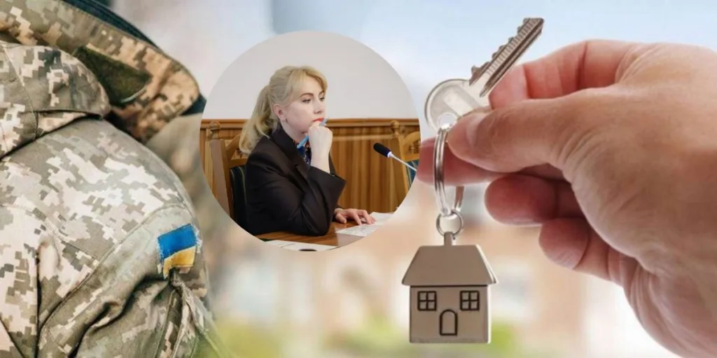 Військовий отримує ключі від нового житла