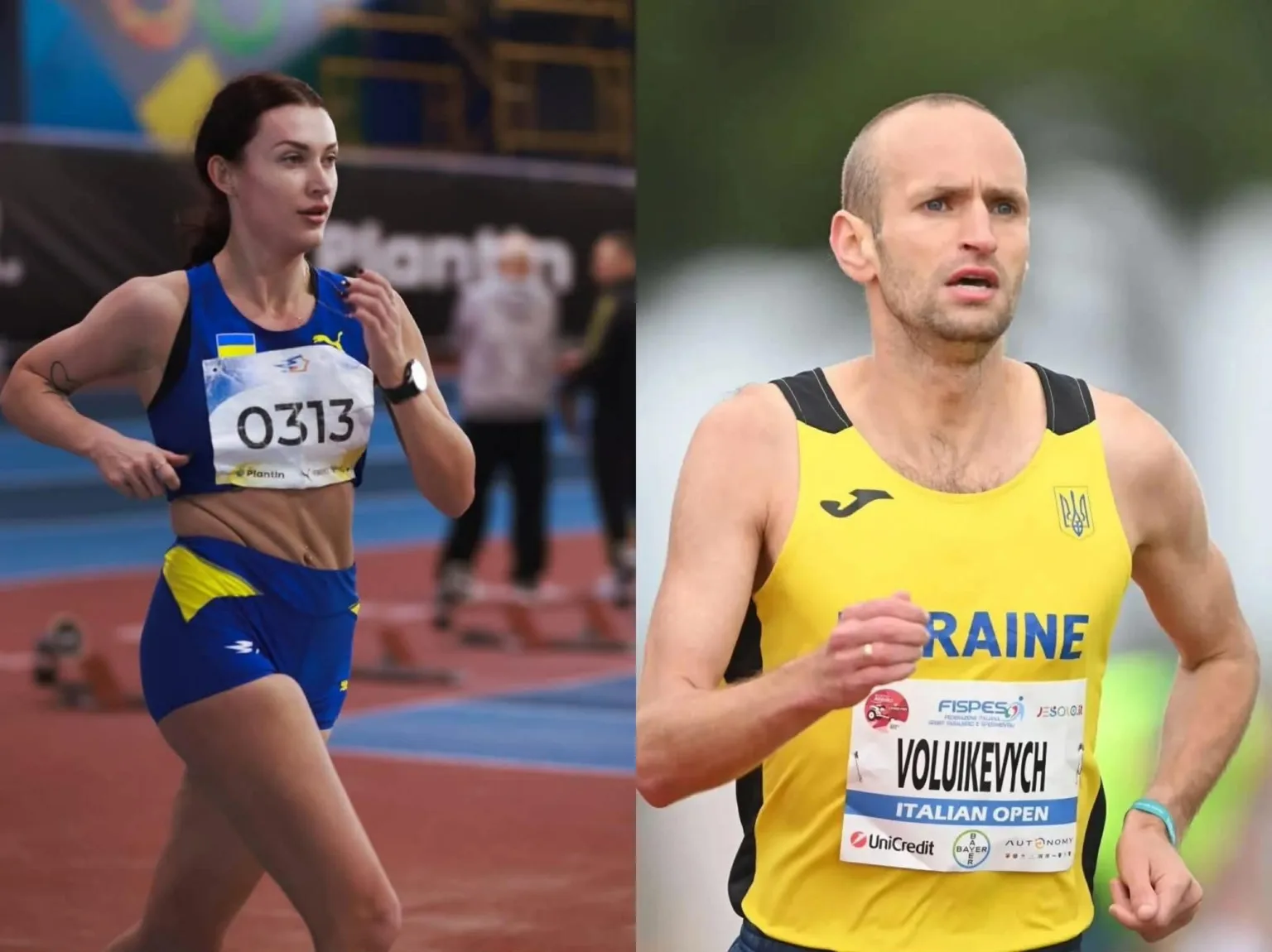 Українські легкоатлети біжать на змаганнях