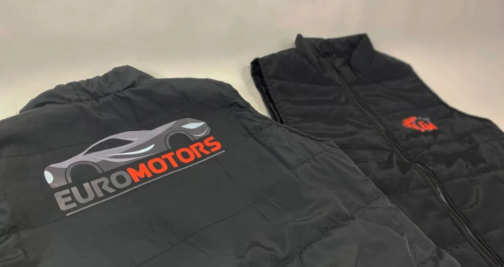 Чорні жилети з логотипом EUROMOTORS