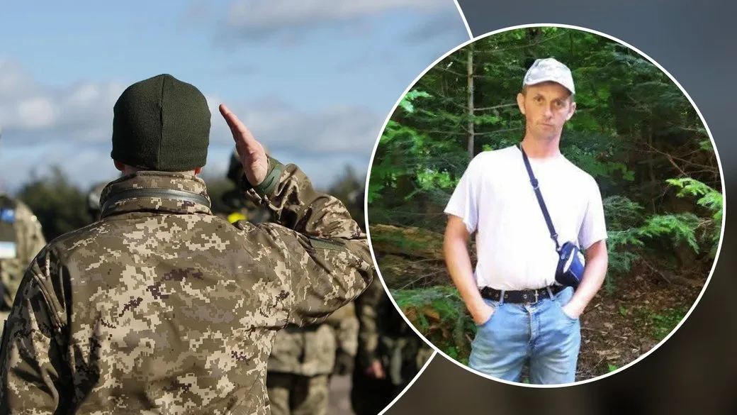 Військовий вітає, чоловік стоїть у лісі