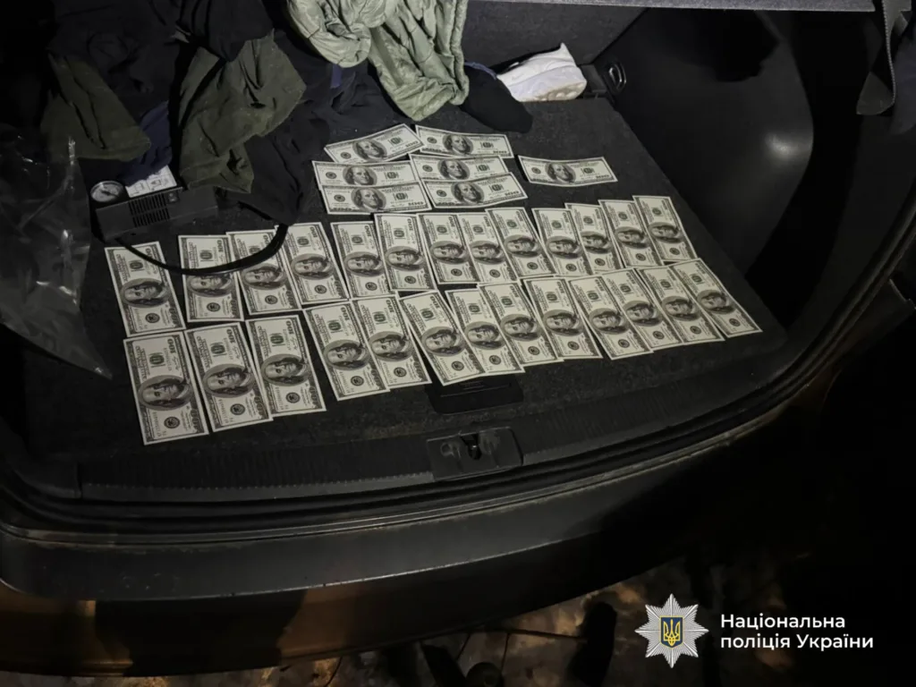 Стовпці доларових банкнот у багажнику автомобіля