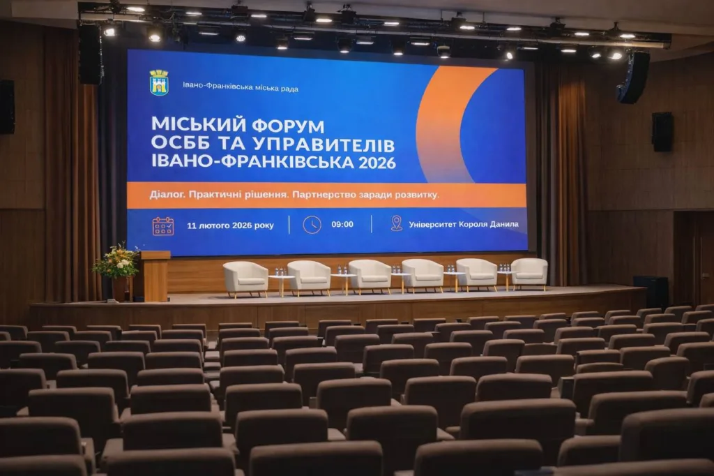 Міський форум Івано-Франківська 2026 у залі