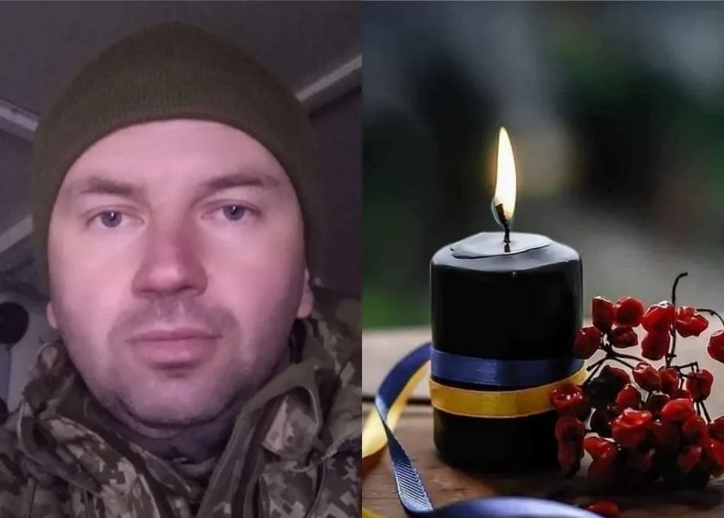 Військовий та пам’ятна свічка з калиною