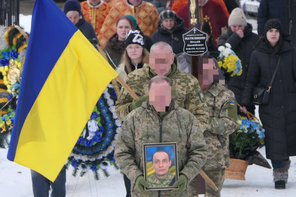 Прощання з українським військовим героєм