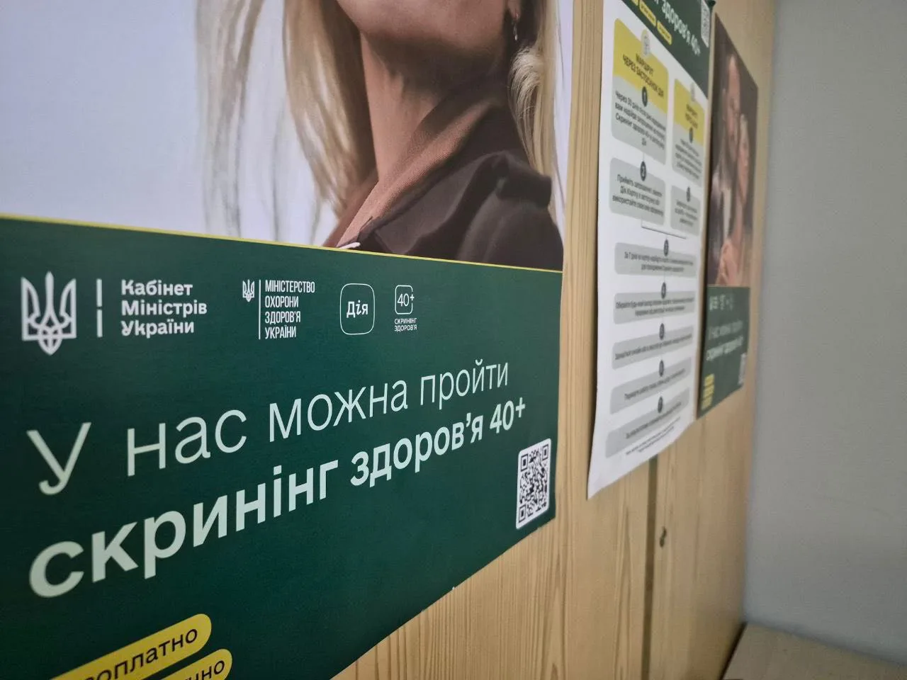 Постер про медичний скринінг здоров’я 40+
