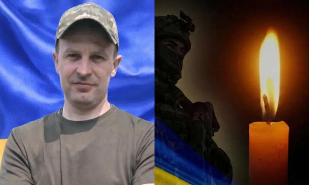 Український військовий і свічка пам’яті