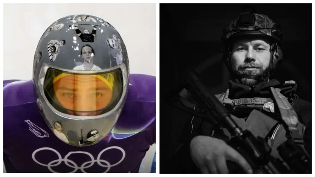 Український спортсмен та військовий у формі