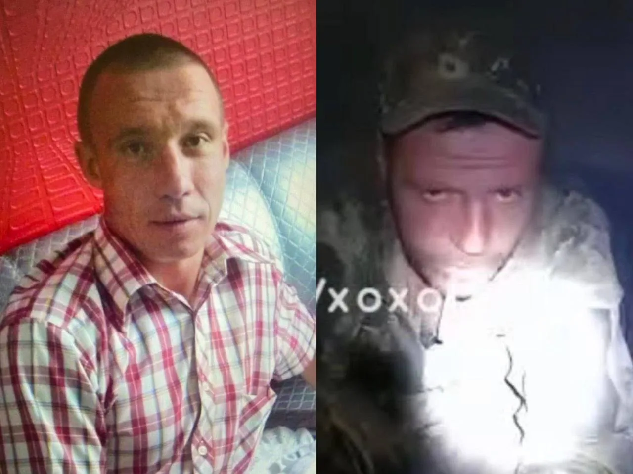 Двоє чоловіків на двох різних фотографіях