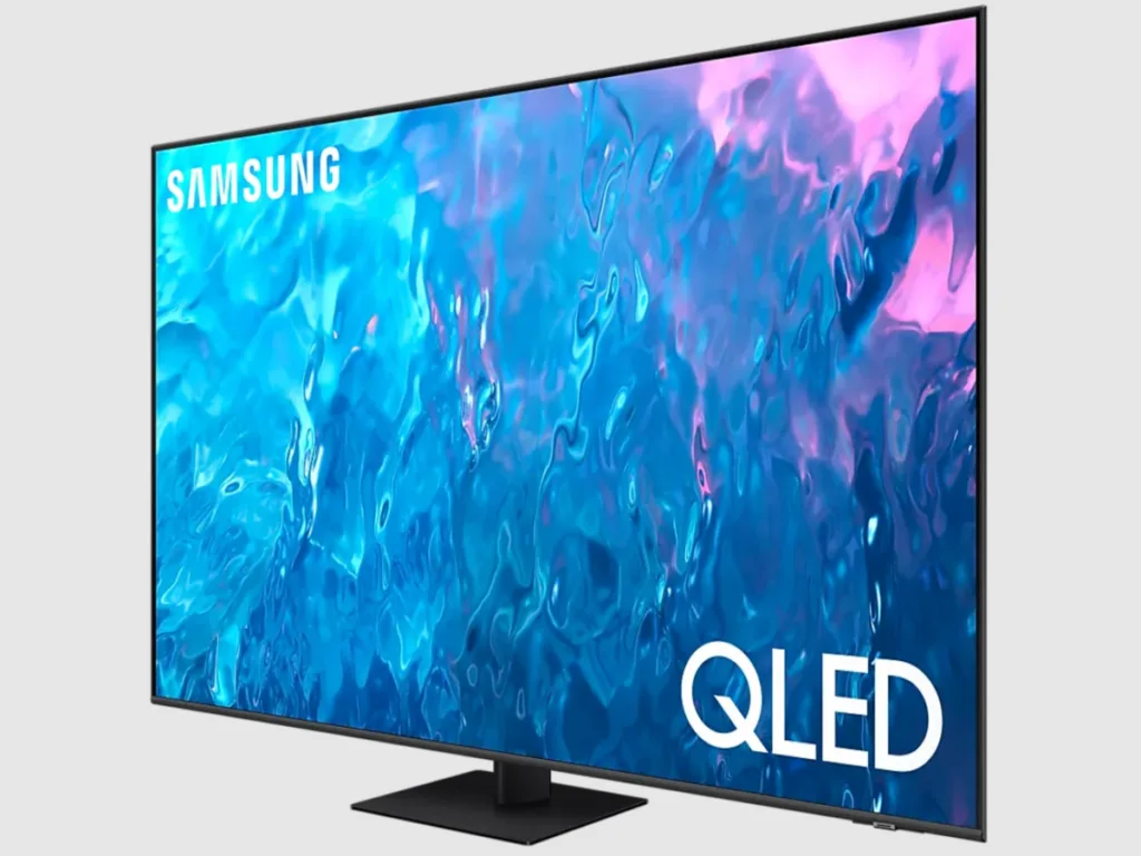 Телевізор Samsung QLED з яскравим екраном